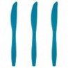 10 Coltelli Plastica Turchese Teal 16 cm