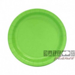 20 Piatti Tondi Carta Verde Lime 18 cm