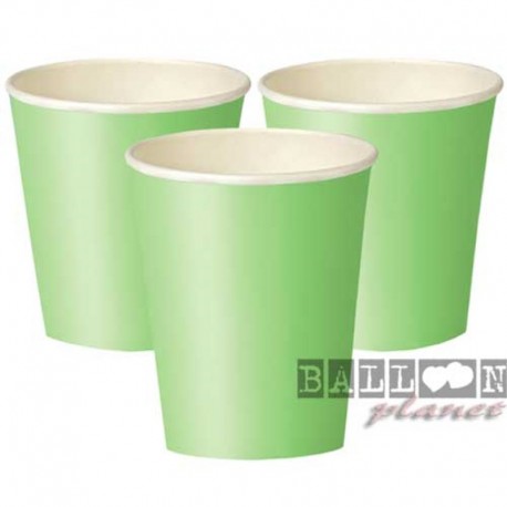 14 Bicchieri Carta Verde Lime 266 ml