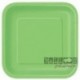 8 Piatti Quadrati Plastica Verde Lime 30 cm