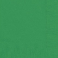 20 Tovaglioli Carta Verde Smeraldo 33x33 cm