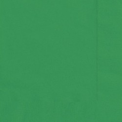 20 Tovaglioli Carta Verde Smeraldo 33x33 cm