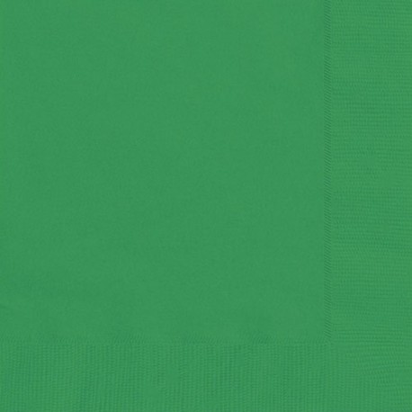 20 Tovaglioli Carta Verde Smeraldo 33x33 cm