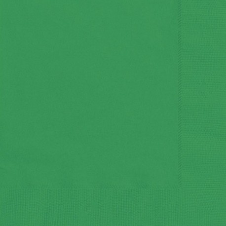20 Tovaglioli Carta Verde Smeraldo 33x33 cm