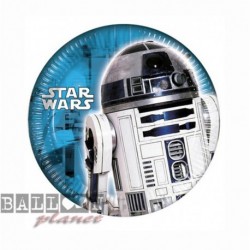 8 Piatti Tondi Carta Star Wars 20 cm