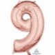 Pallone Numero 9 Rosa Gold 90 cm