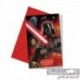 6 Inviti e Buste Star Wars