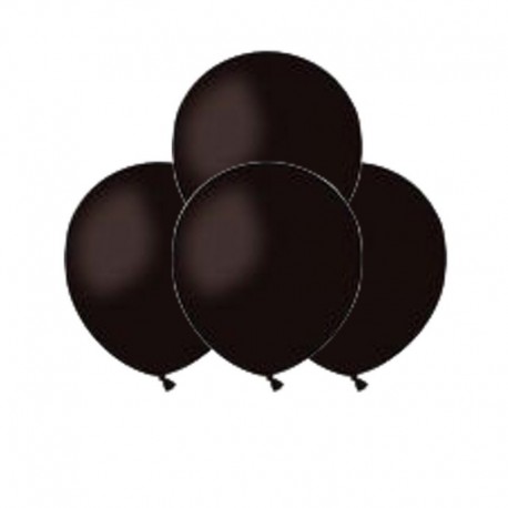 Palloncini Pastel Nero 12 cm