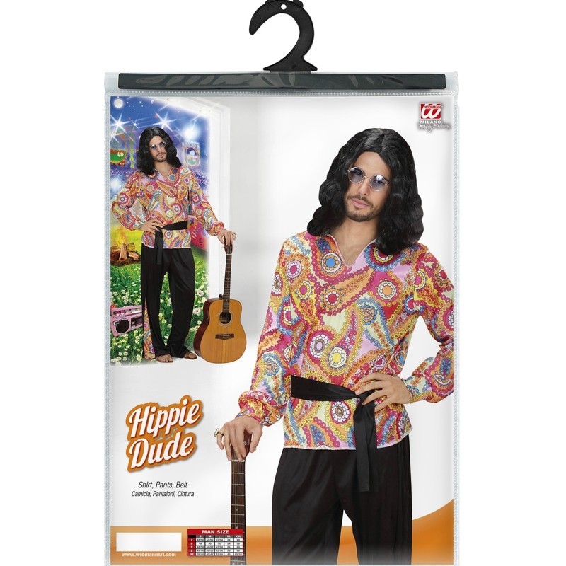 Costume Hippie Multicolore uomo