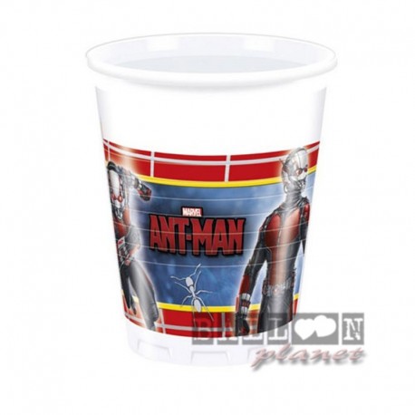 8 bicchieri Plastica Ant Man 200 ml