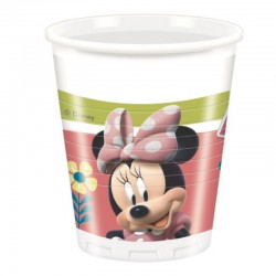 8 Bicchieri Plastica Minnie 200 ml