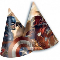 6 Cappellini Carta Avengers 12x16 cm