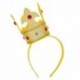 Cerchietto Coroncina Tessuto Oro