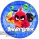 8 Piatti Tondi Carta Angry Bird 23 cm