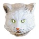 Maschera Plastica Gatto Bianco