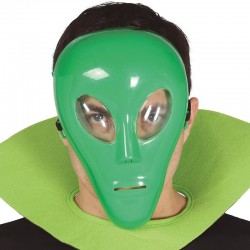 Maschera Plastica Alieno Verde