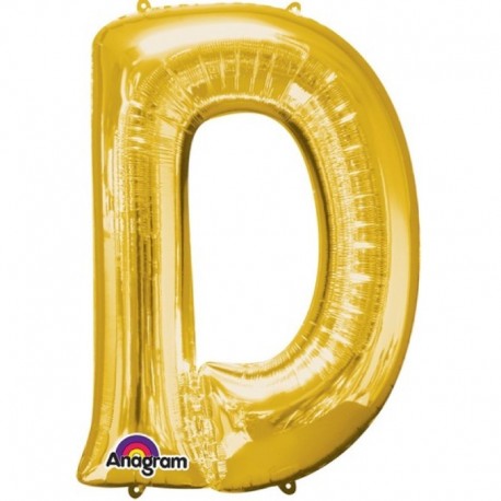 Pallone Lettera D Oro 90 cm