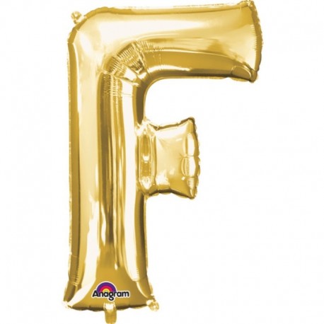 Pallone Lettera F Oro 90 cm