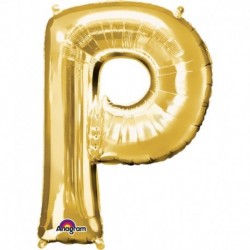 Pallone Lettera P Oro 90 cm