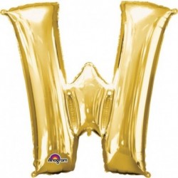 Pallone Lettera W Oro 90 cm