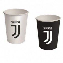 8 Bicchieri Carta Juve 266 ml