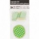 24 Pirottini Bandierine Verde Lime Pois