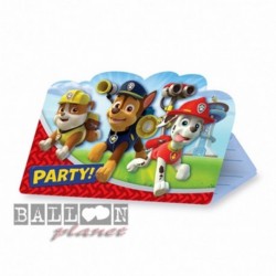 8 Inviti e Buste Paw Patrol