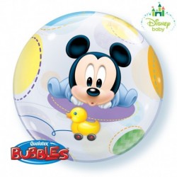 Pallone Bubble Baby Mickey 55 cm