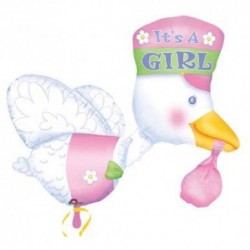 Pallone Cicogna Girl 90 cm