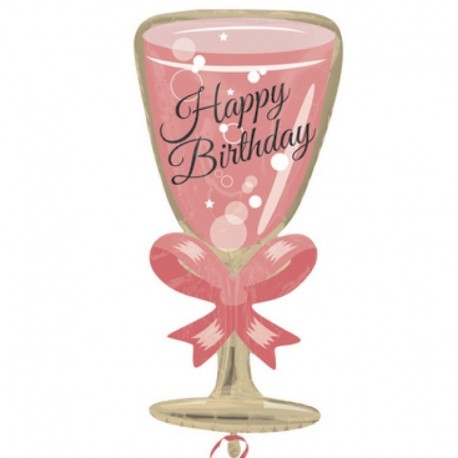 Pallone Birthday Glass 70 cm