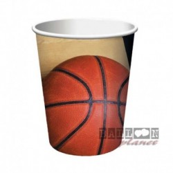 8 Bicchieri Carta Basket 266 ml