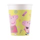 8 Bicchieri Carta Peppa Pig 266 ml