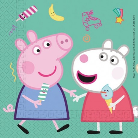 20 Tovaglioli Carta Peppa Pig 33x33 cm