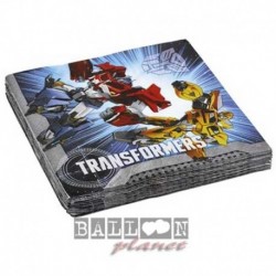 16 Tovaglioli Carta Transformers 33x33 cm
