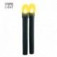 Set 2 Candele Luminose Nere