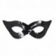 Maschera Tessuto Paillettes Nere