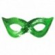 Maschera Tessuto Paillettes Verdi