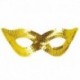 Maschera Tessuto Paillettes Oro