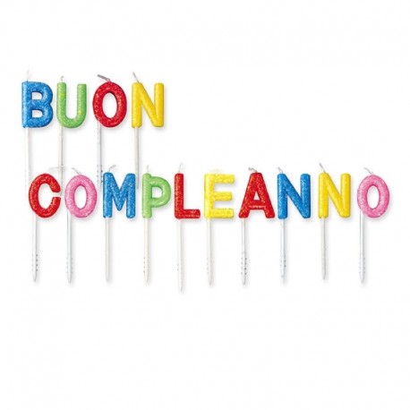 Set Candele Buon Compleanno