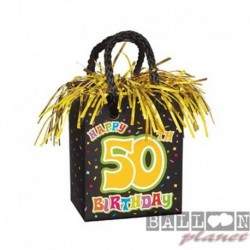 Pesetto Bag 50 Happy Birthday 14x7 cm