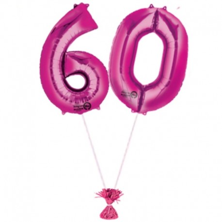 Composizione 60 Anni Fucsia