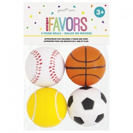 4 Gadget Palline Magiche Sport 5 cm