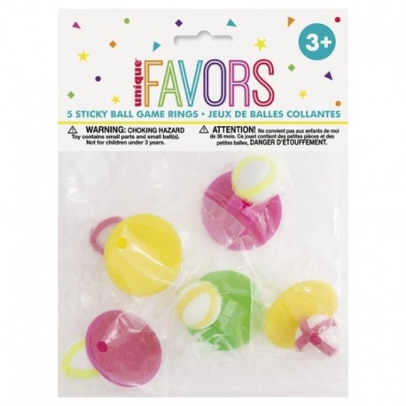 8 Gadget Anelli Palline Appiccicose