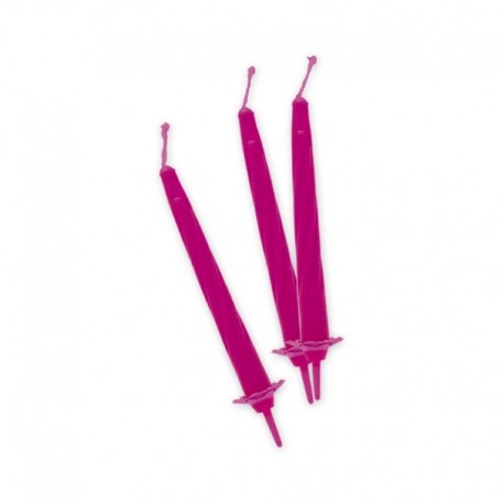 12 Candeline Fucsia 7 cm