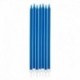 12 Candeline Matita Blu Elettrico 15 cm