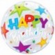 Pallone Bubble Happy Birthday 50 cm