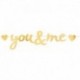 Festone You & Me Oro 90x20 cm