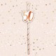 6 Cannucce Carta 50 Anni 20 cm