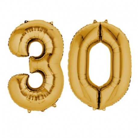 Set Palloni 30 Anni Oro 90 cm