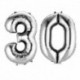 Set Palloni 30 Anni Argento 90 cm